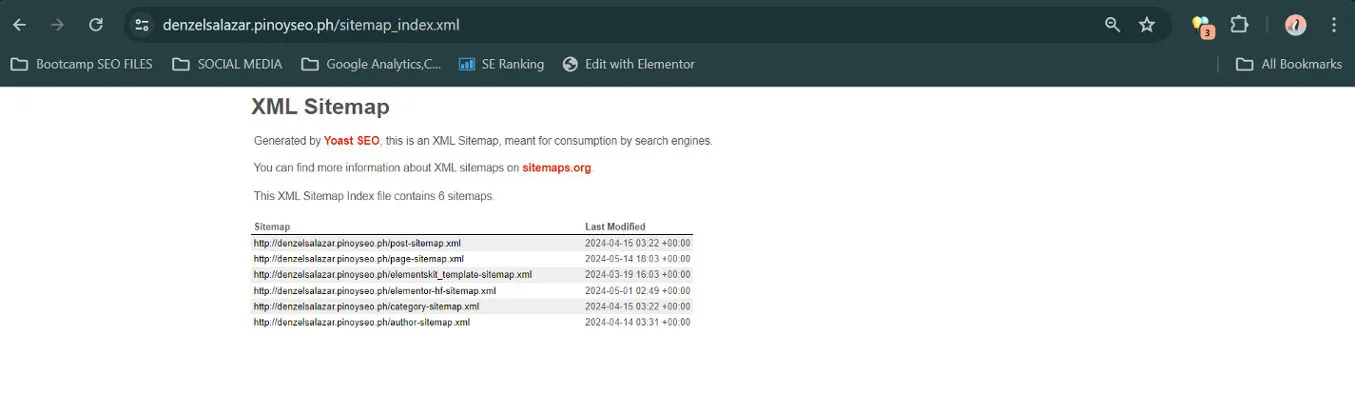 Wordpress Sitemap xml